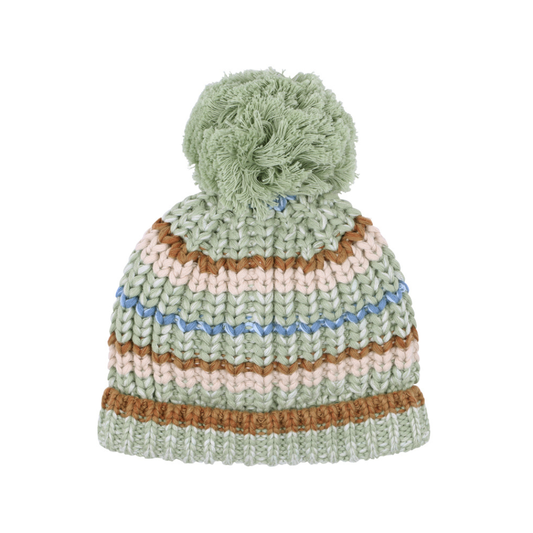 Bug Stripe Knitted Beanie