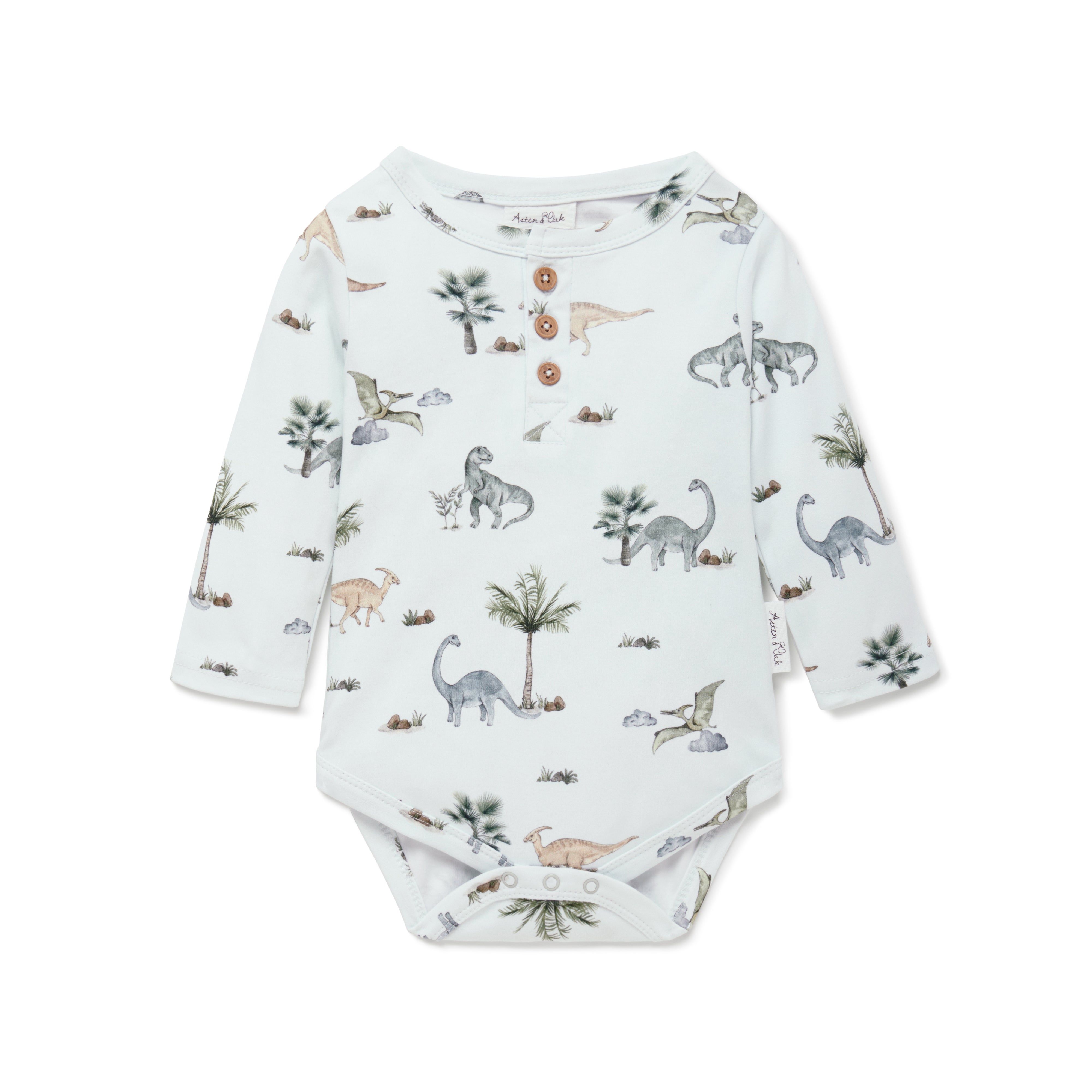 Dino Henley Onesie