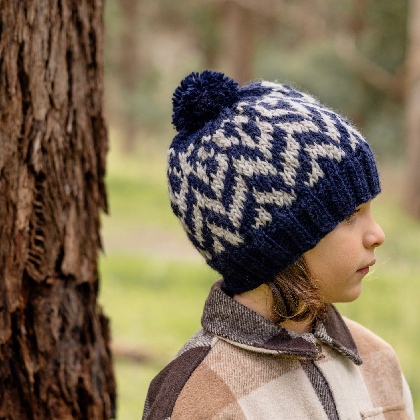 Navy Tidal Beanie