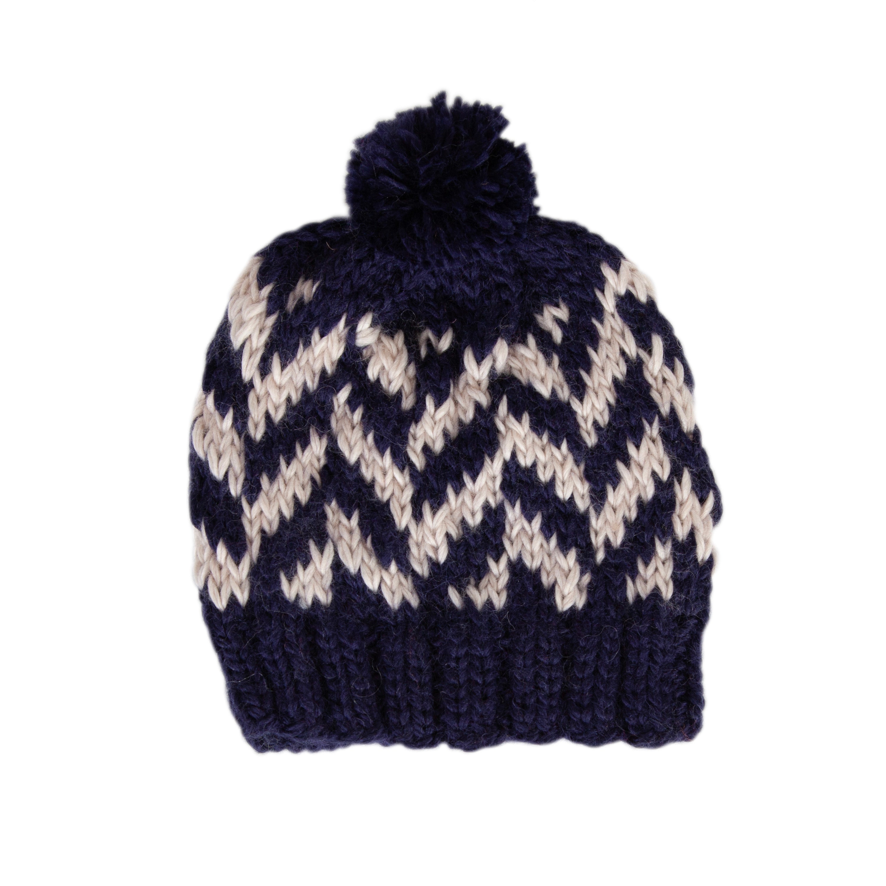 Navy Tidal Beanie