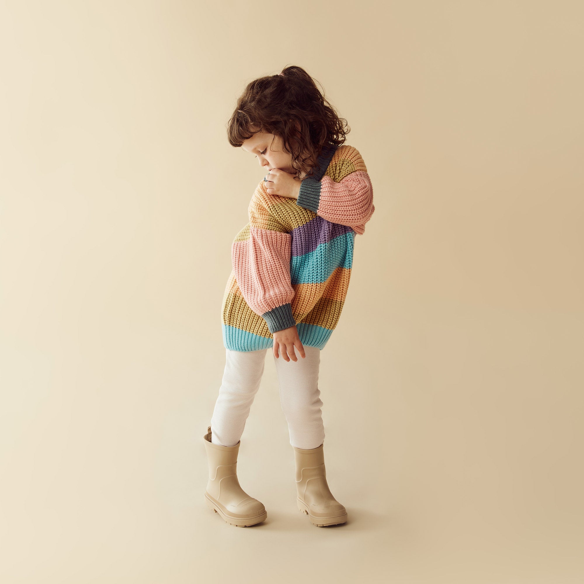 Rainbow Organic Knitted Jumper