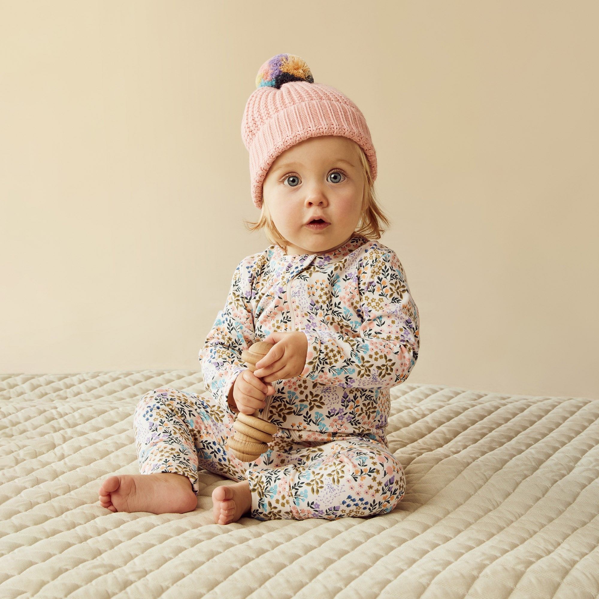 Rainbow Organic Knitted Hat