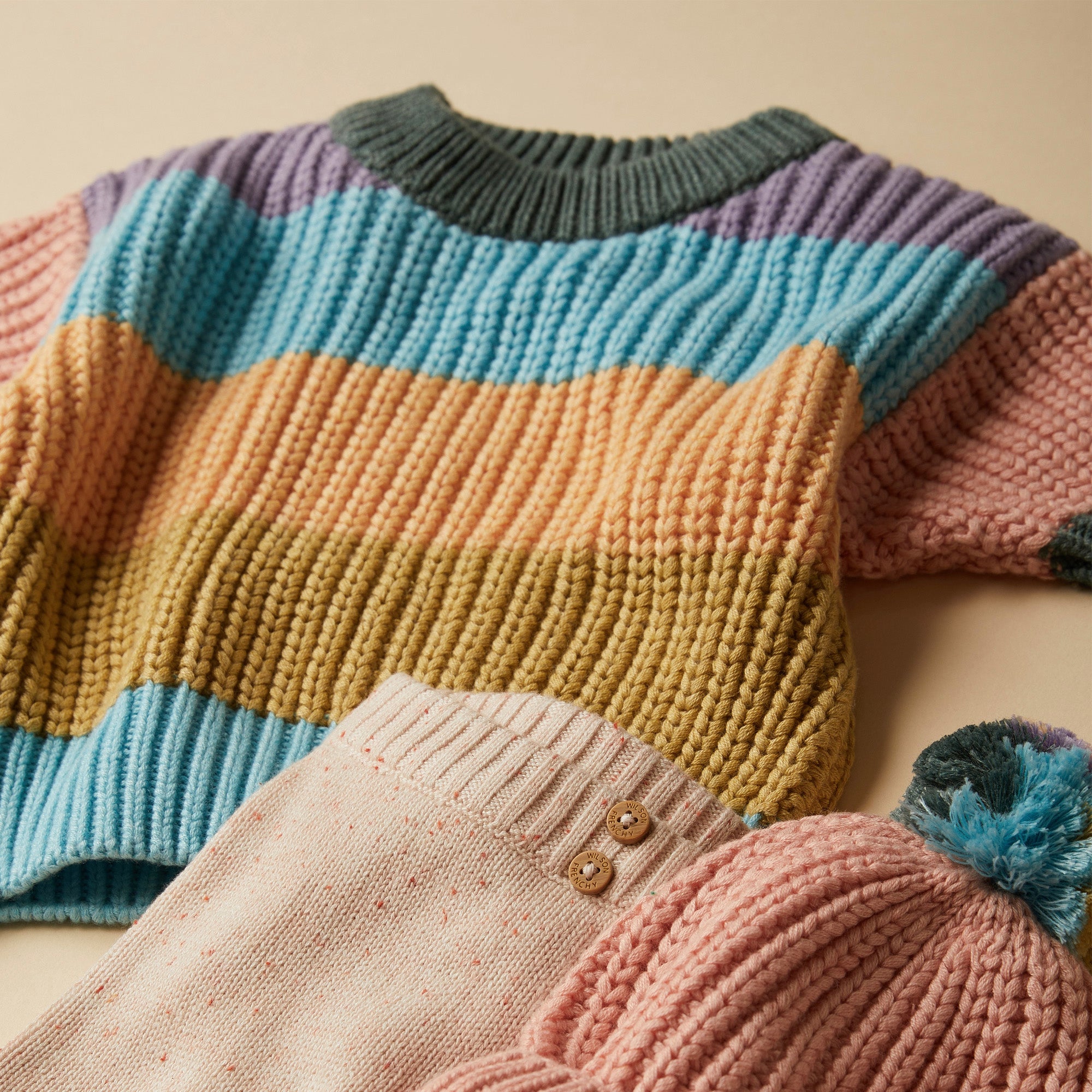 Rainbow Organic Knitted Jumper