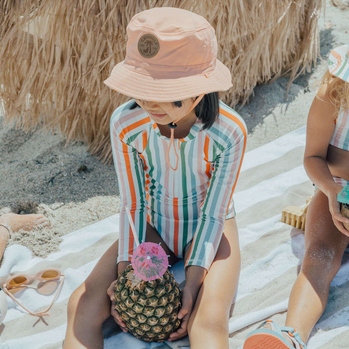 Summer Stripe L/S Swimsuit