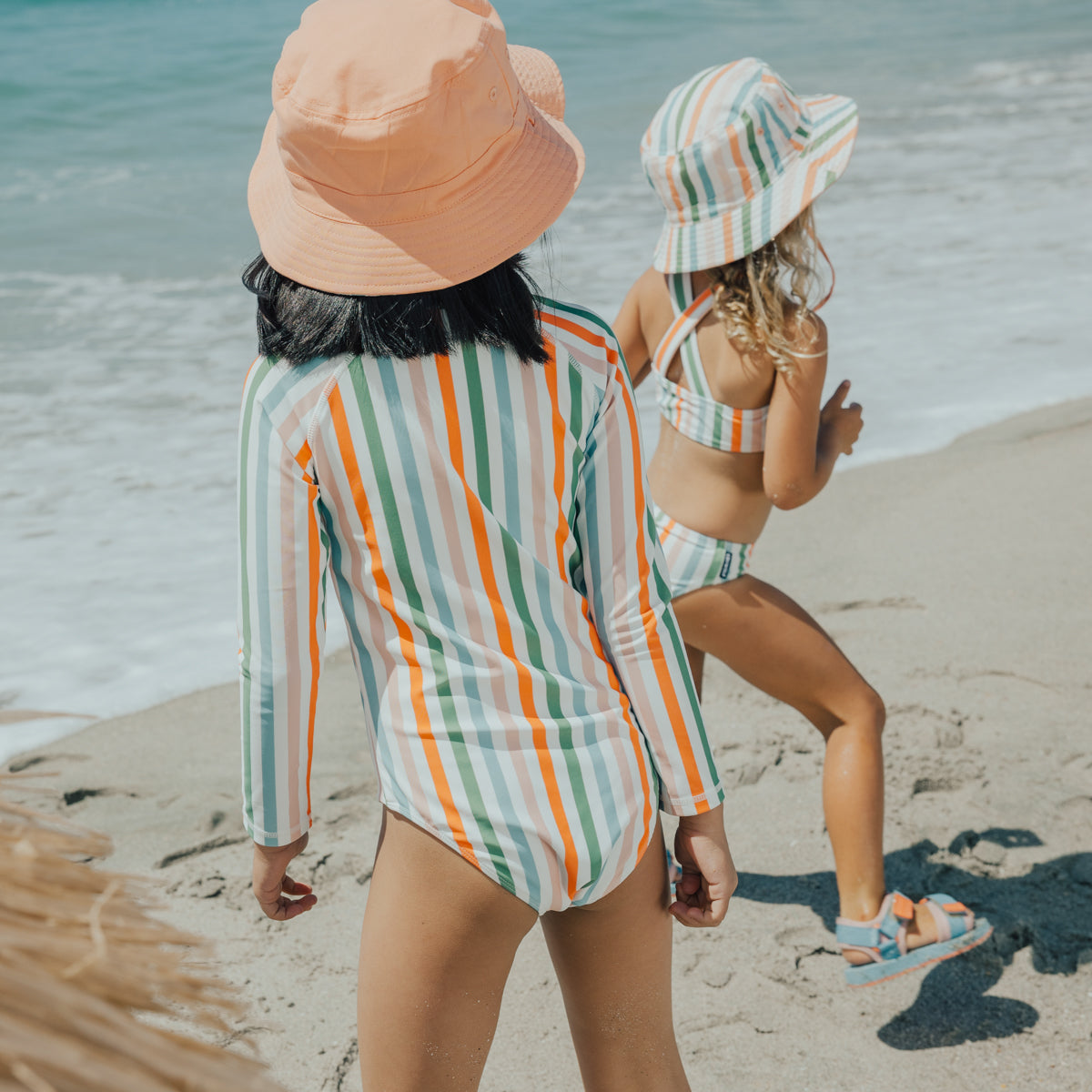 Summer Stripe L/S Swimsuit