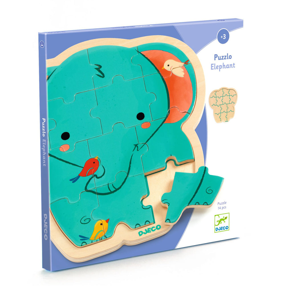 Elephant 14pc Puzzle Wooden Puzzle