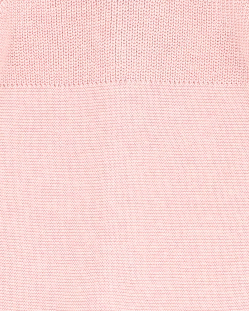 Molly Dusty Pink Collared Knitted Romper