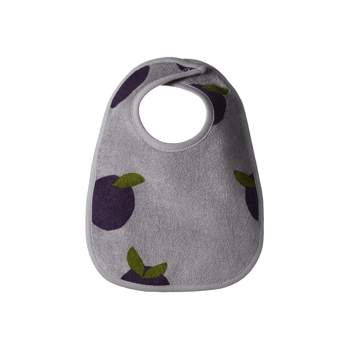 Doris Plum Print Reversible Bib