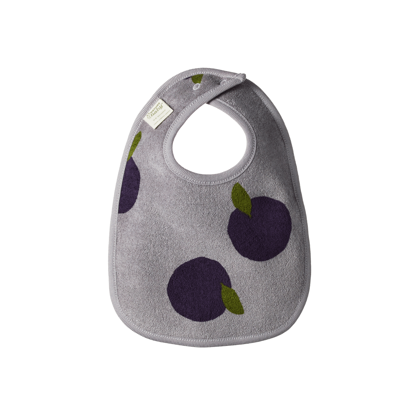 Doris Plum Print Reversible Bib