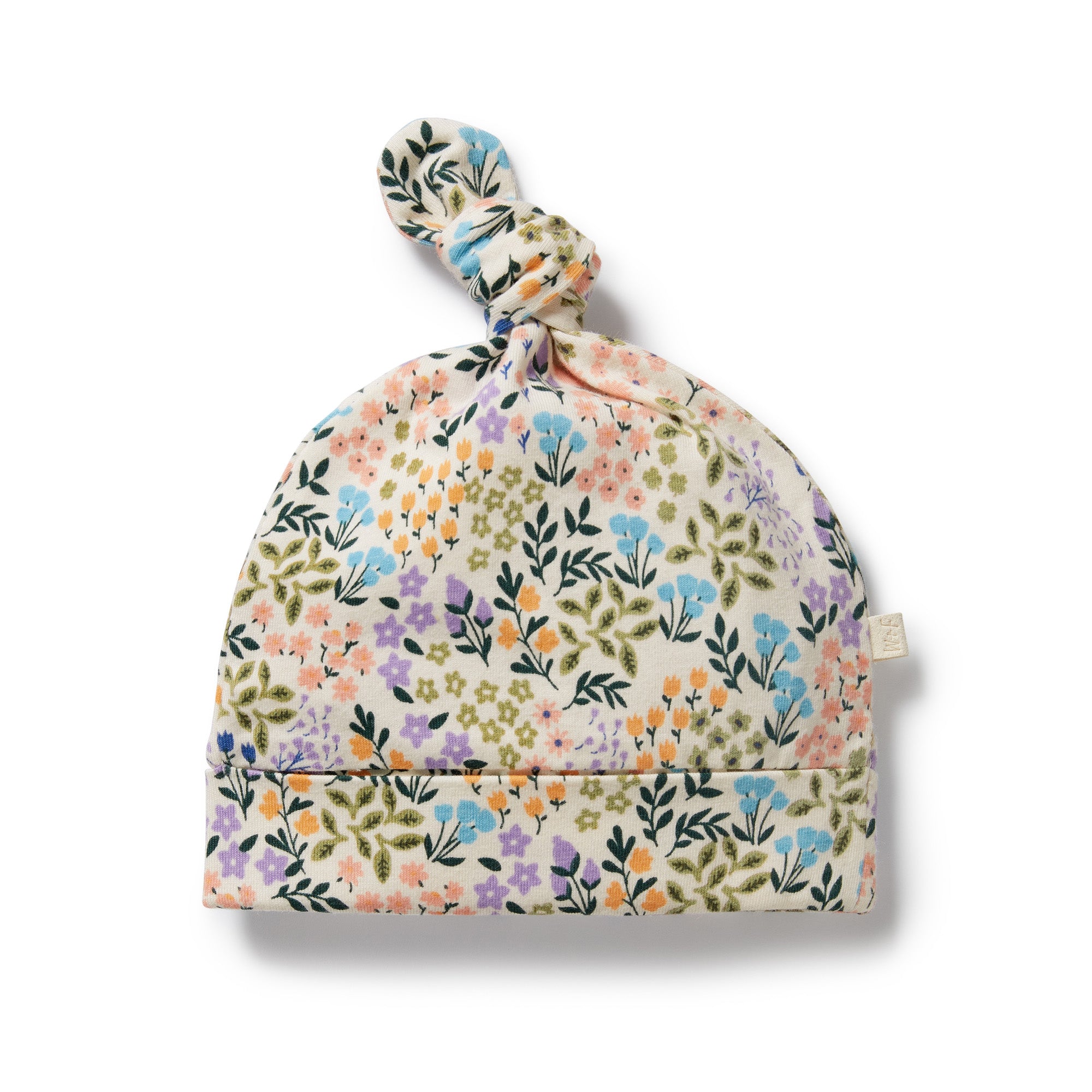 Tiny Bloom Organic Cotton Knot Hat