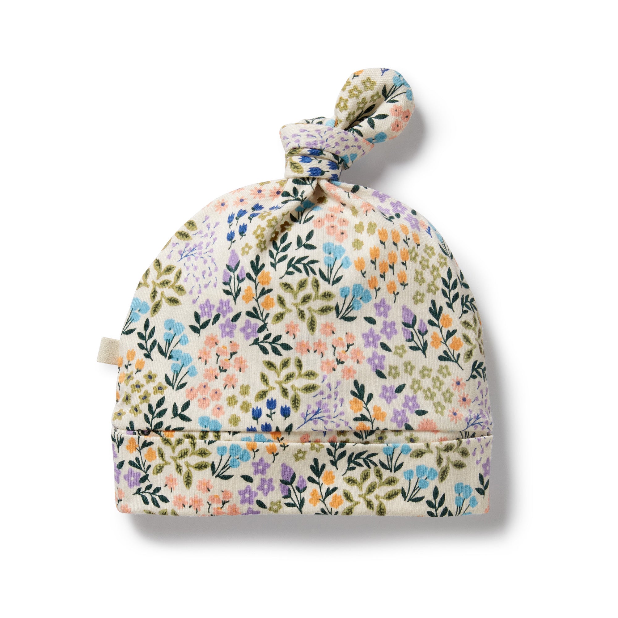 Tiny Bloom Organic Cotton Knot Hat