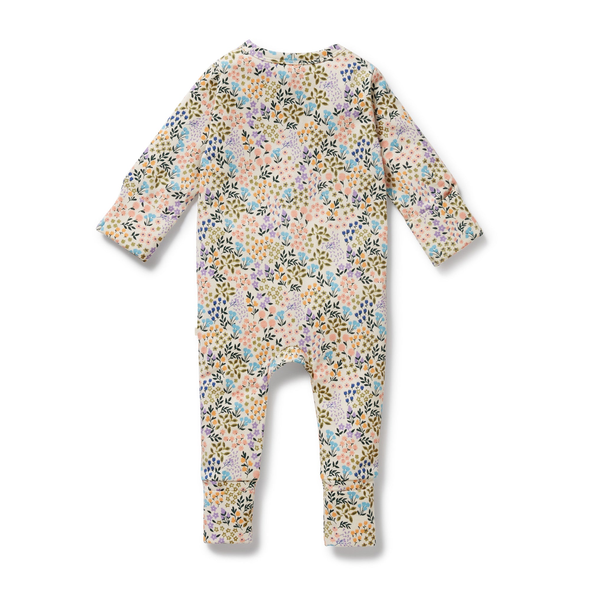 Tiny Bloom Organic Zipsuit with Feet