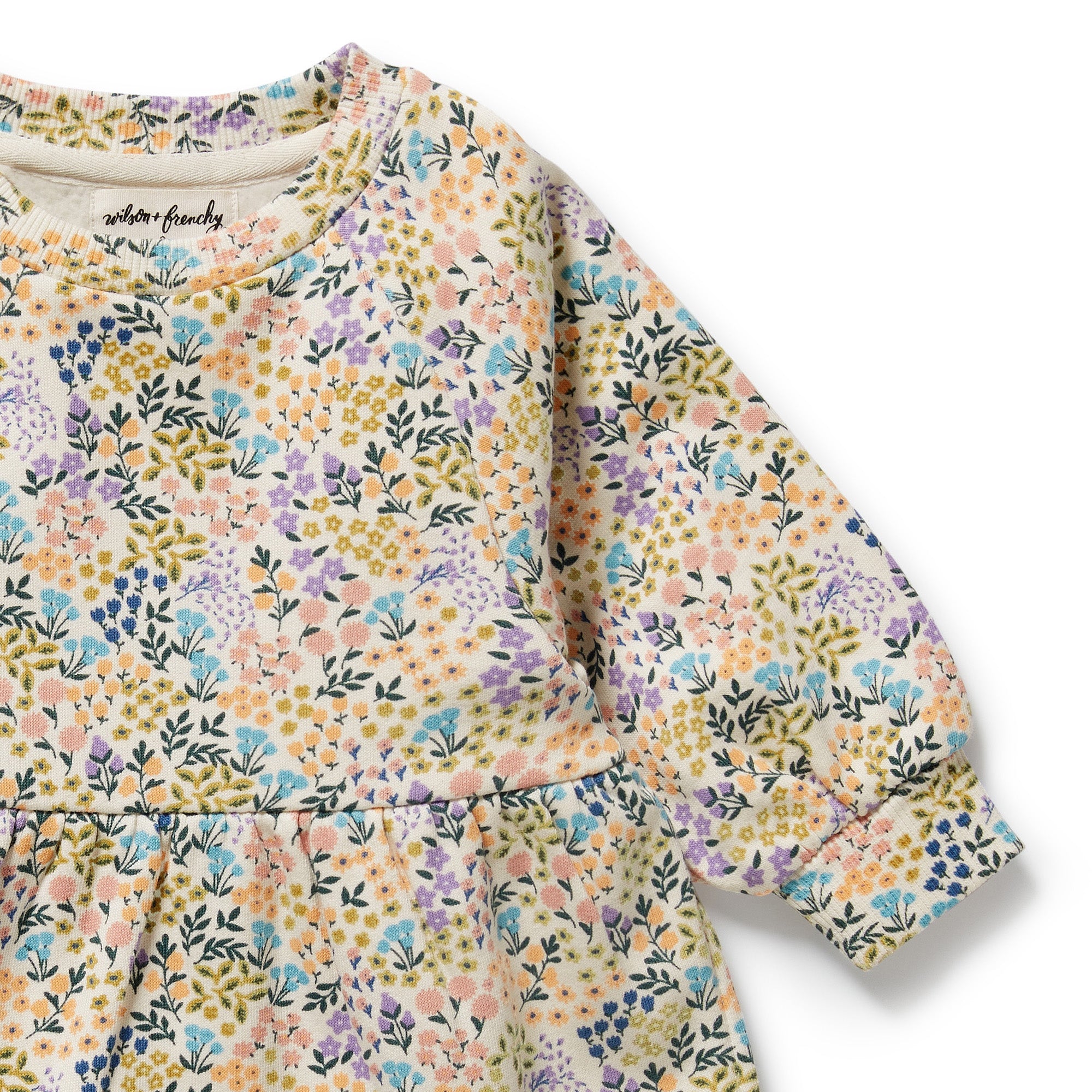 Tiny Bloom Organic Terry Sweat Dress