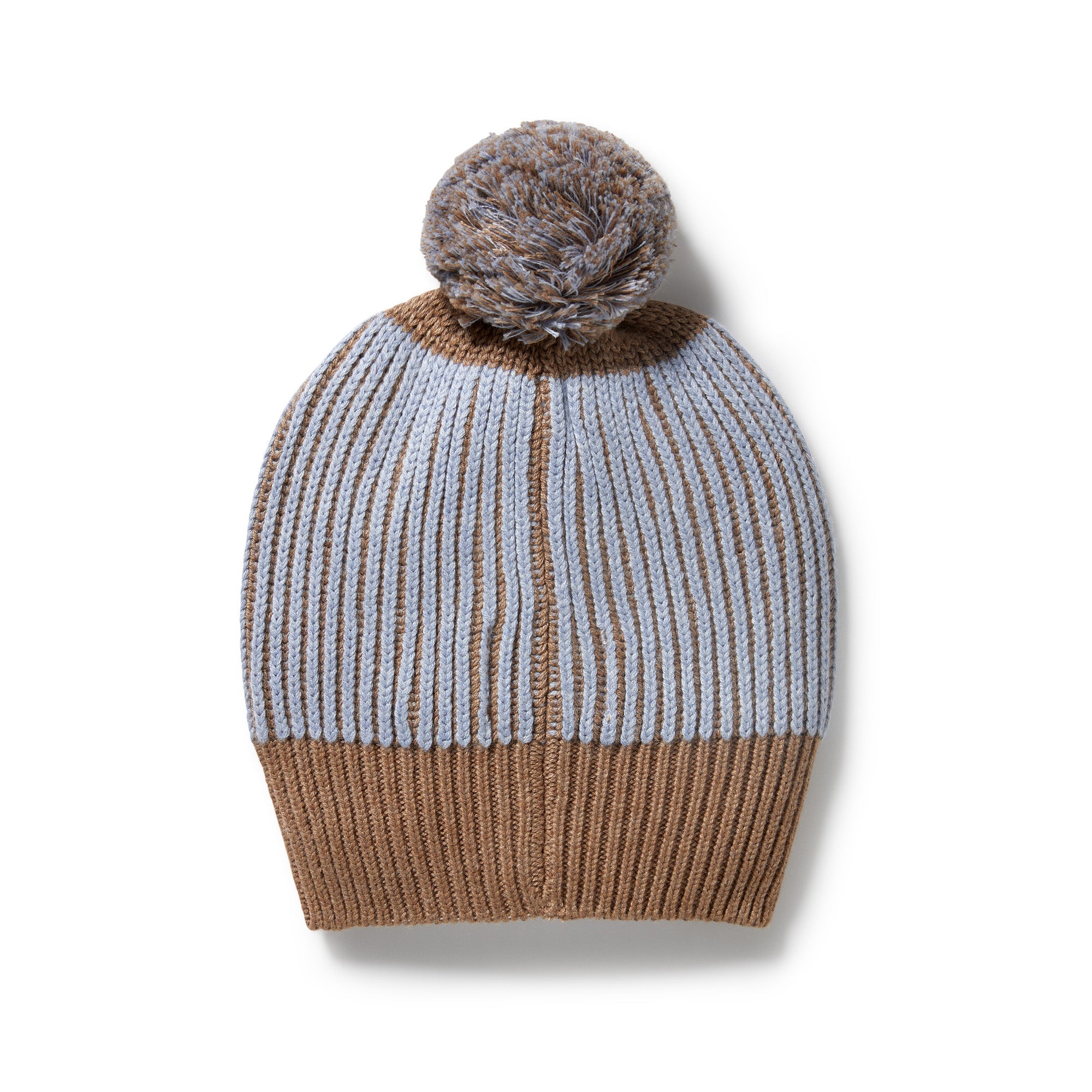 Coco Blue Speckle Organic Ribbed Hat