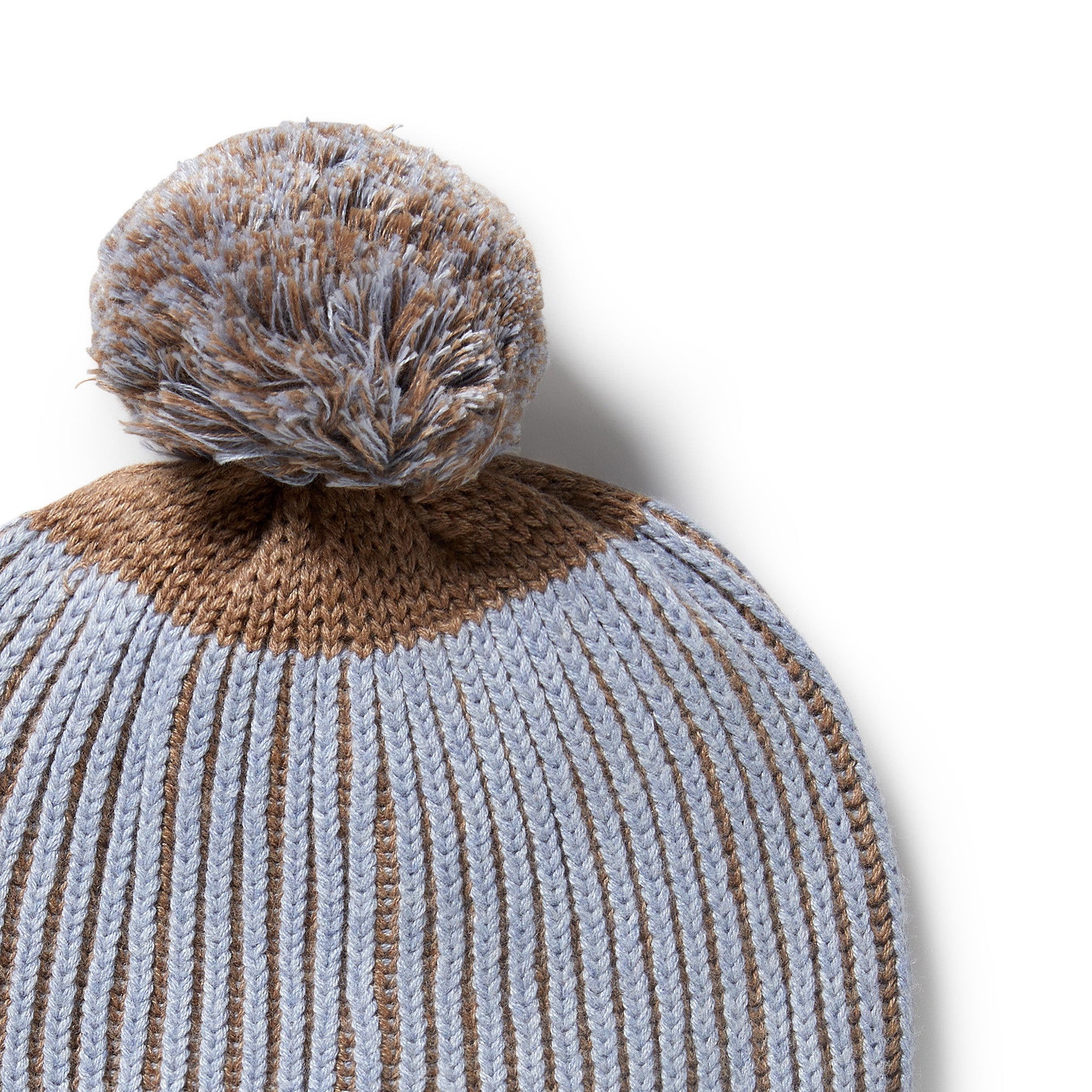 Coco Blue Speckle Organic Ribbed Hat
