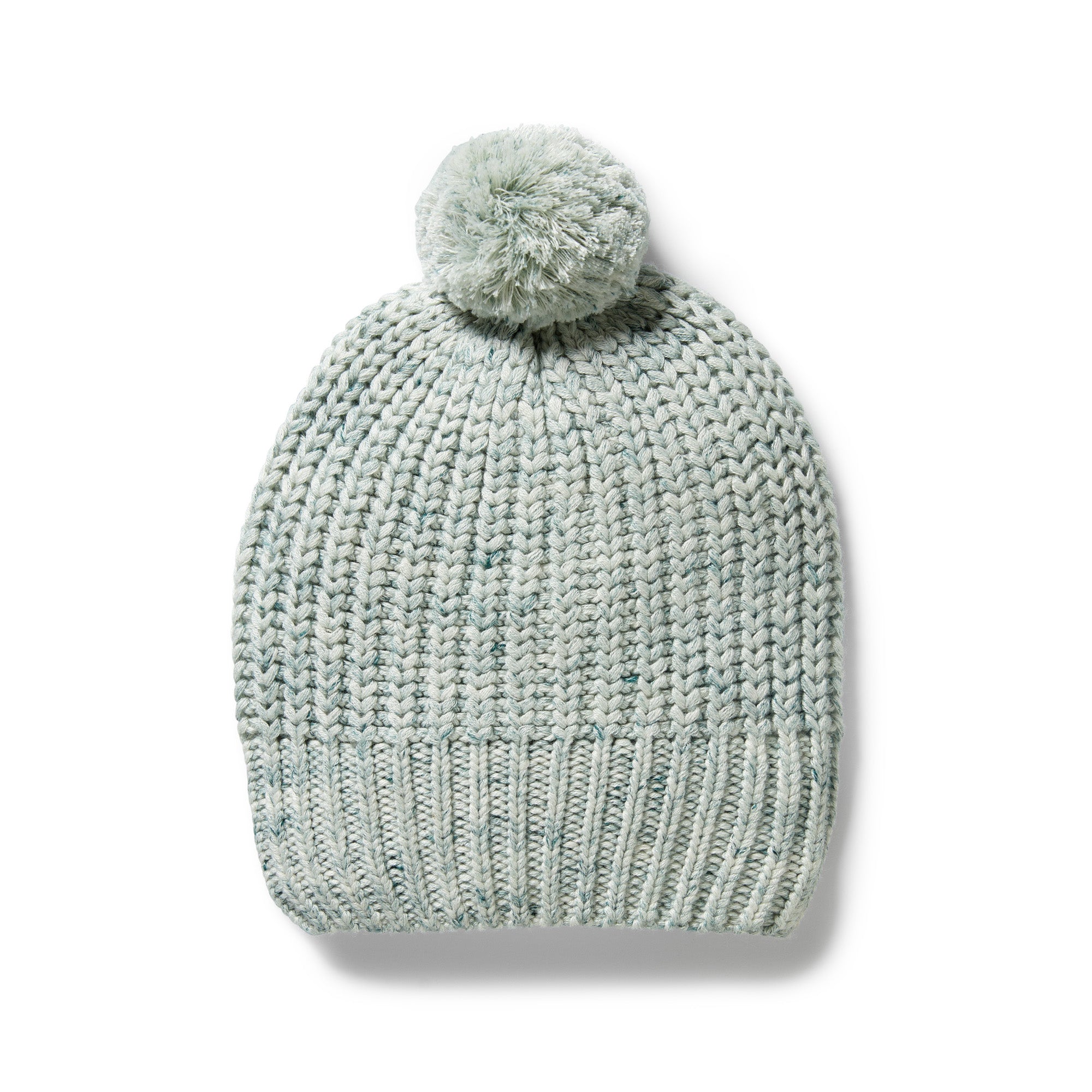 Moss Speckle Organic Knitted Hat