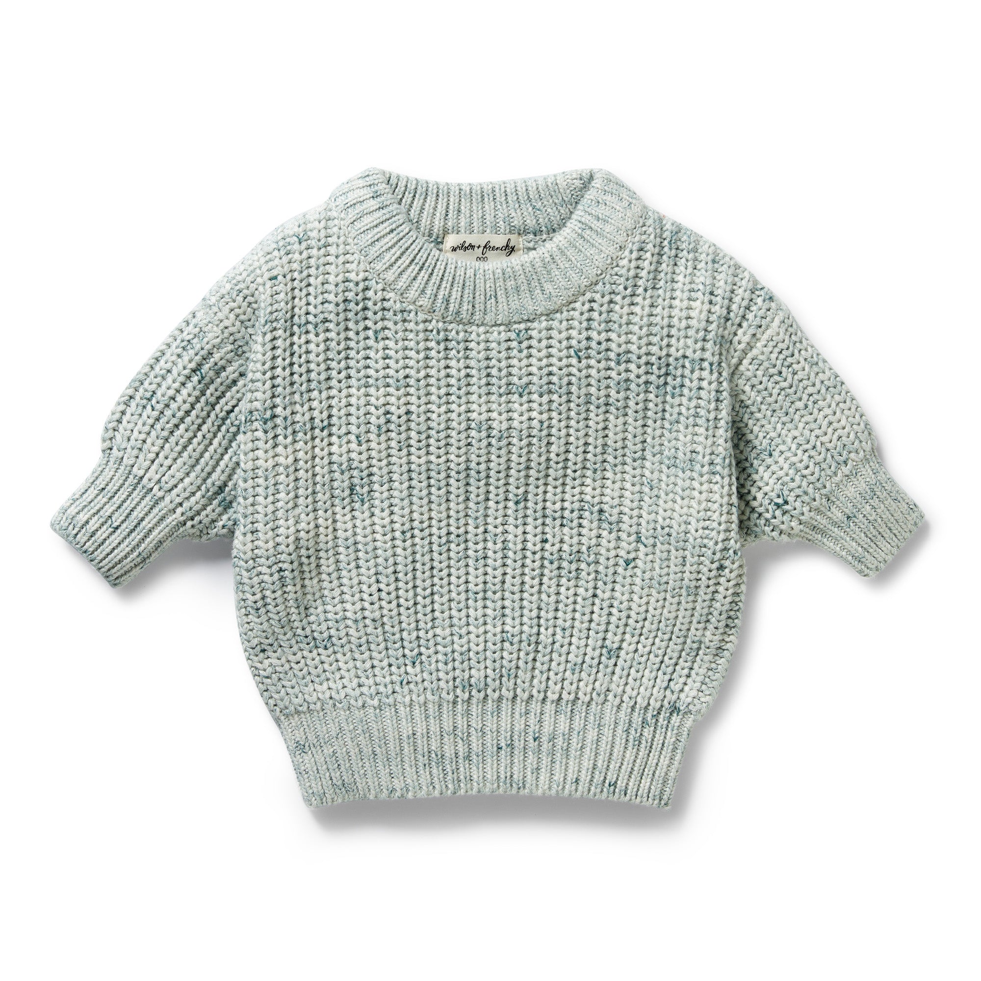 Moss Speckle Organic Knitted Jumper