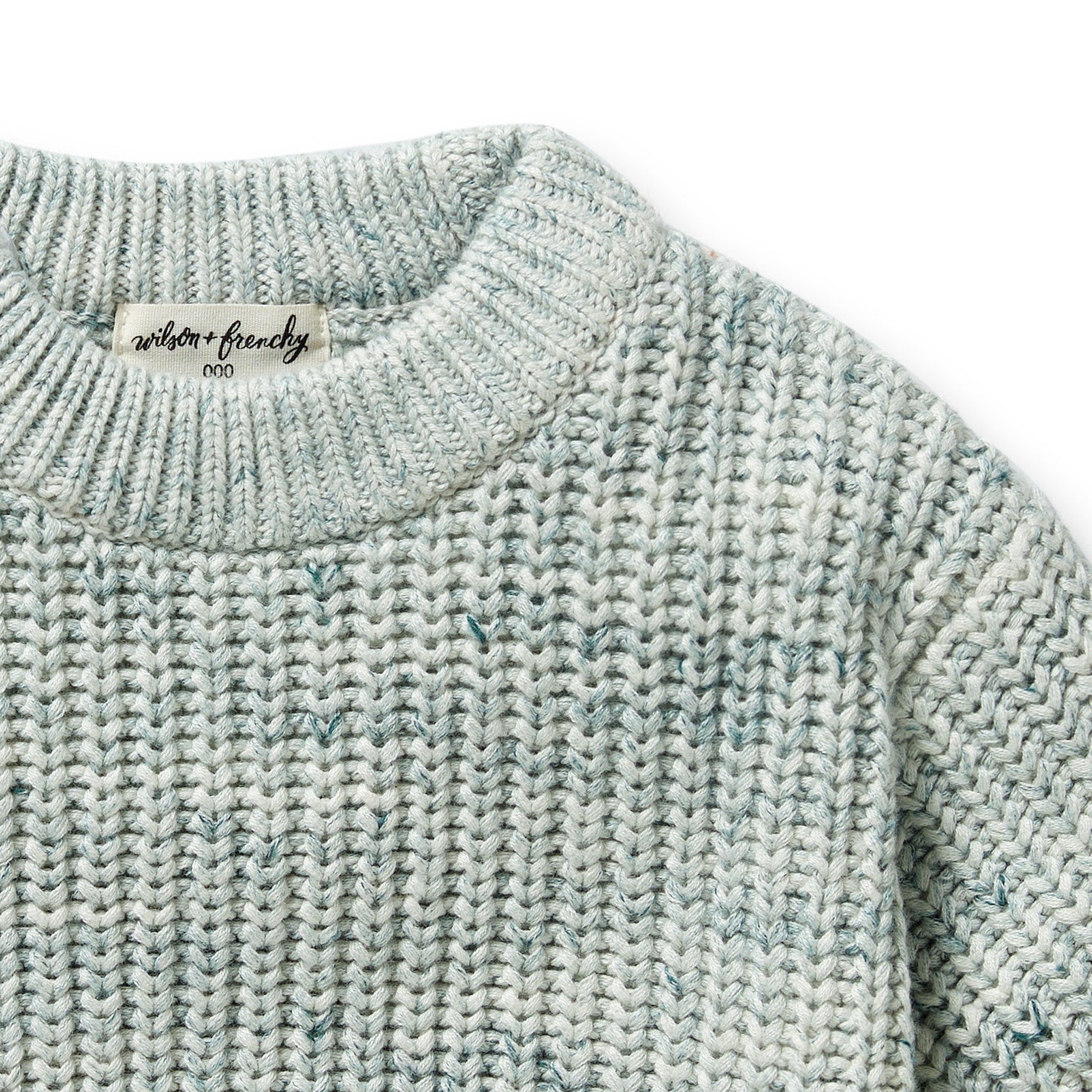 Moss Speckle Organic Knitted Jumper