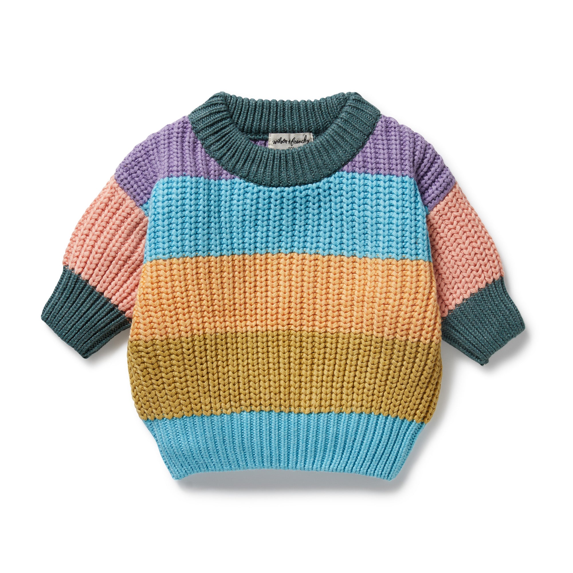 Rainbow Organic Knitted Jumper
