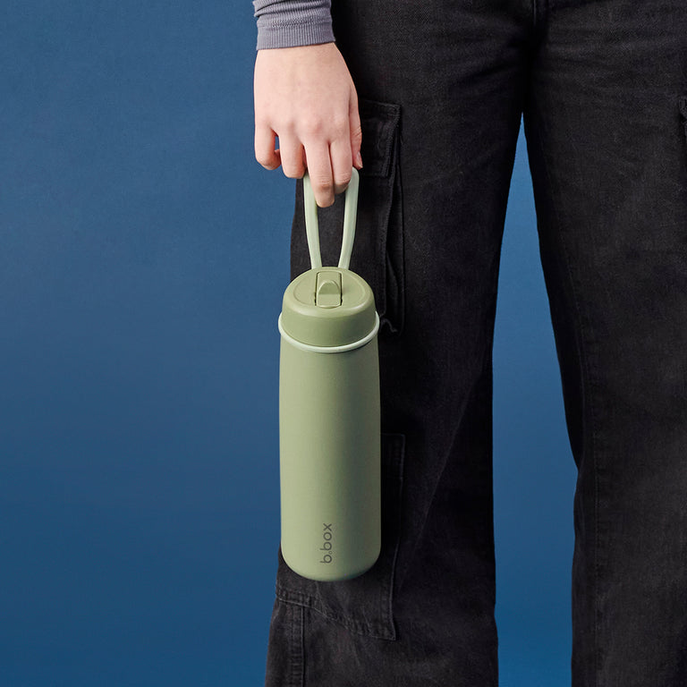 690 ml Insulated Flip Top Bottle - Olive