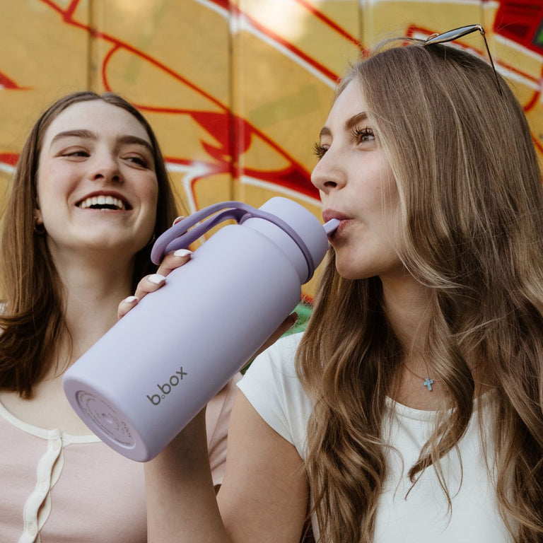 1 L Insulated Flip Top Bottle - Lilac Love