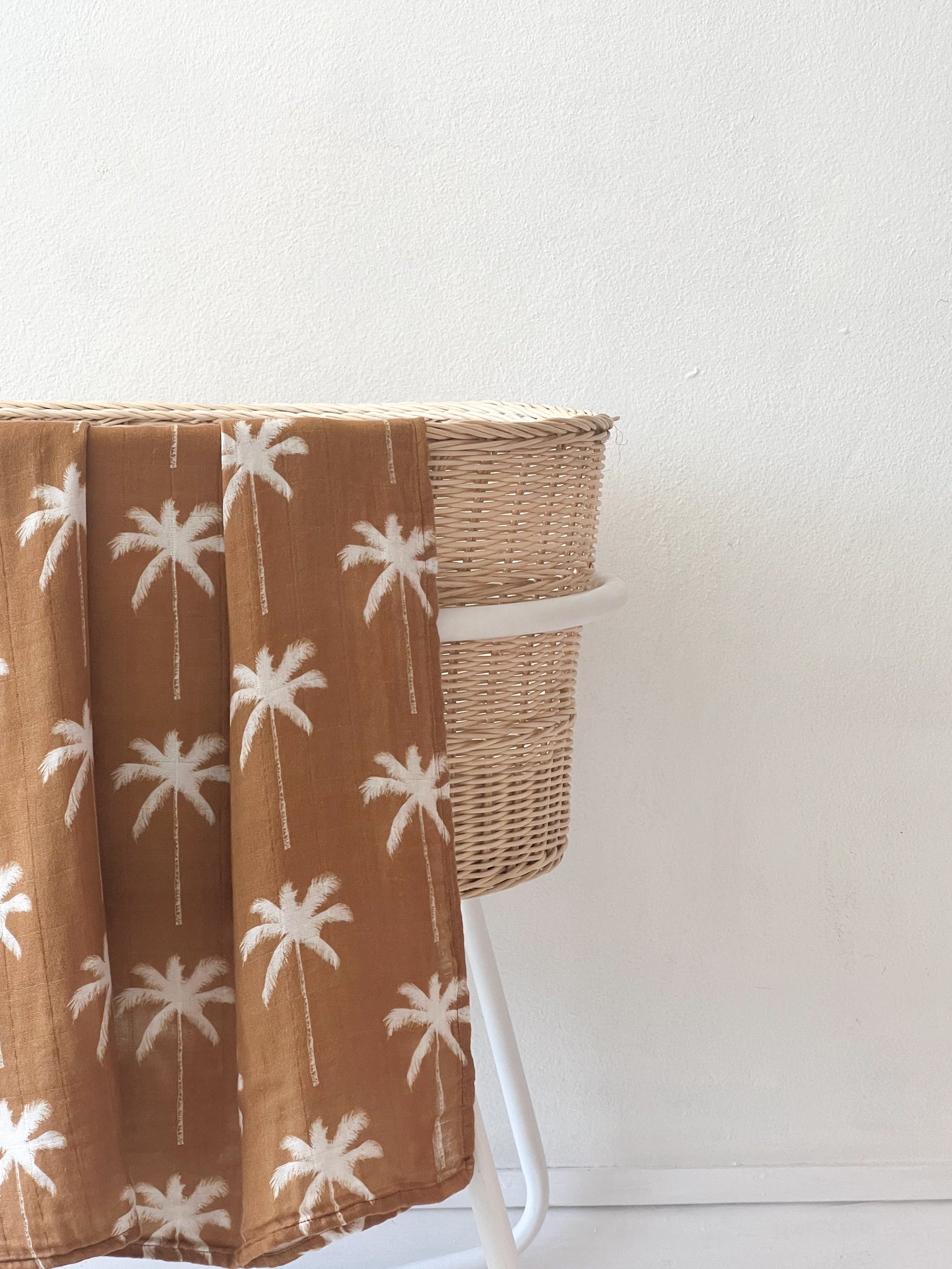 Arlo Palm Bamboo/Cotton Wrap - Toffee