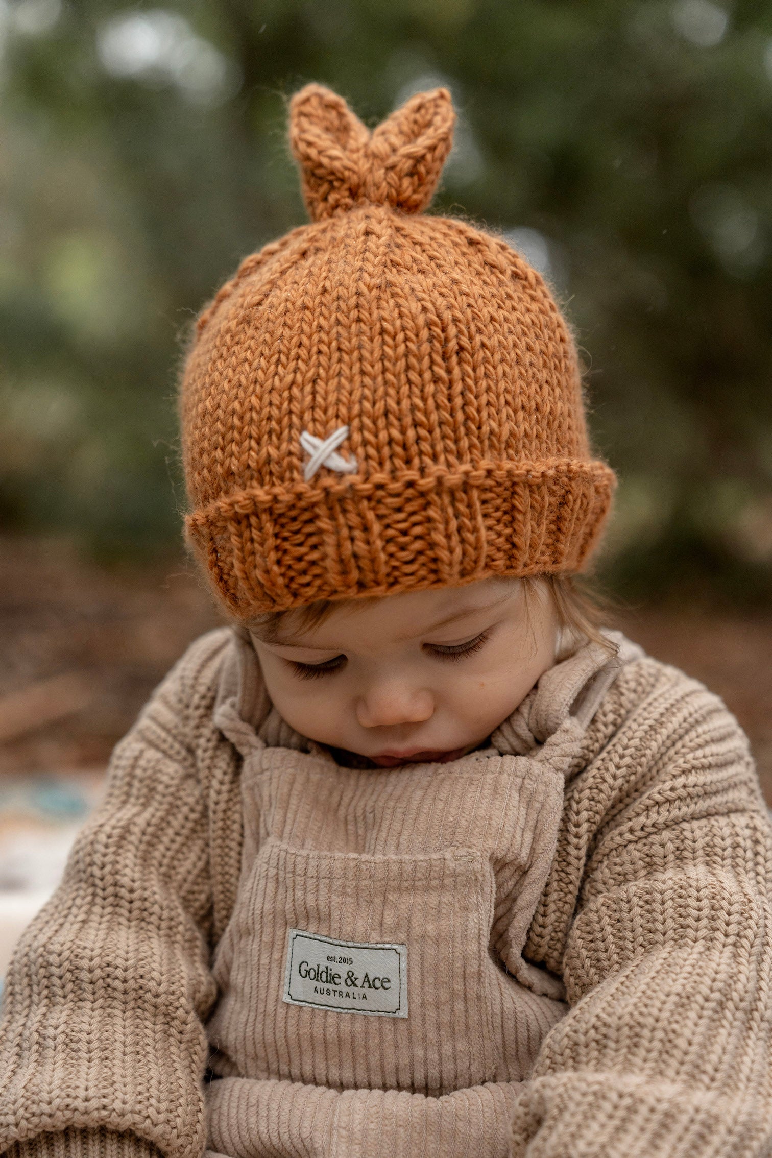 Caramel Cottontail Beanie