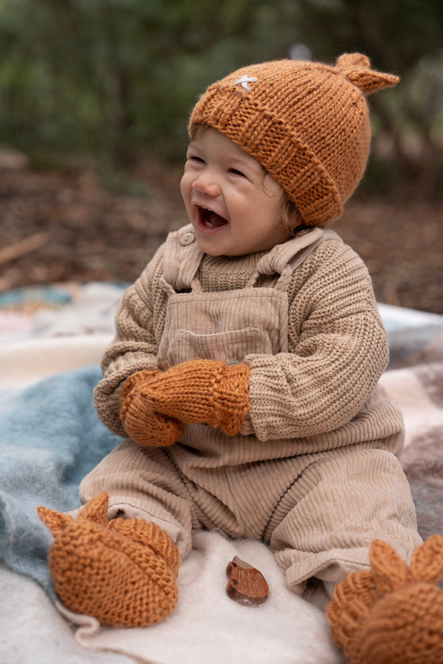 Caramel Cottontail Beanie