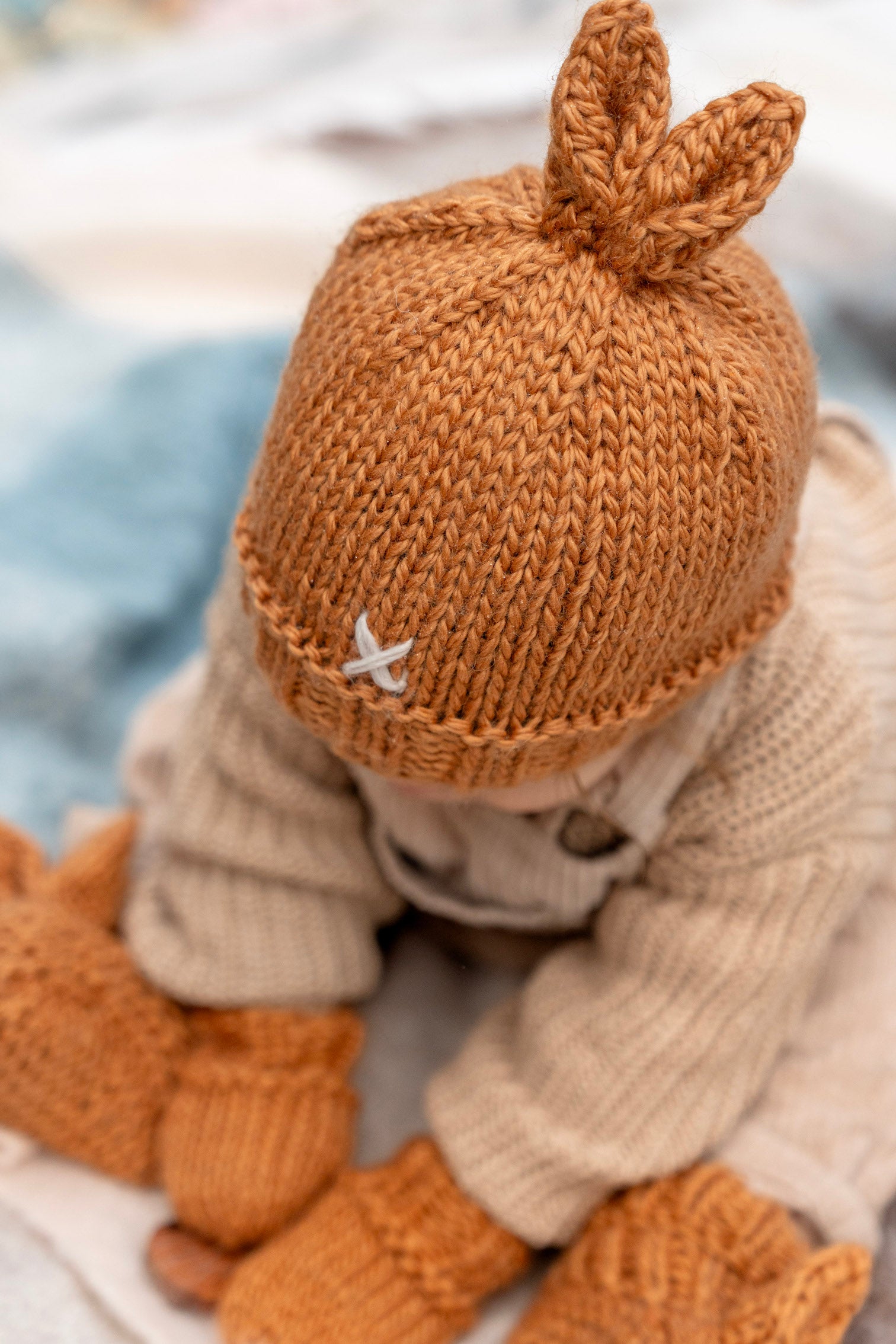 Caramel Cottontail Beanie