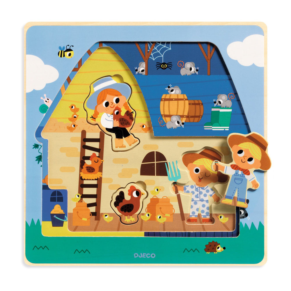 The Barn 3 Layer Wooden Puzzle