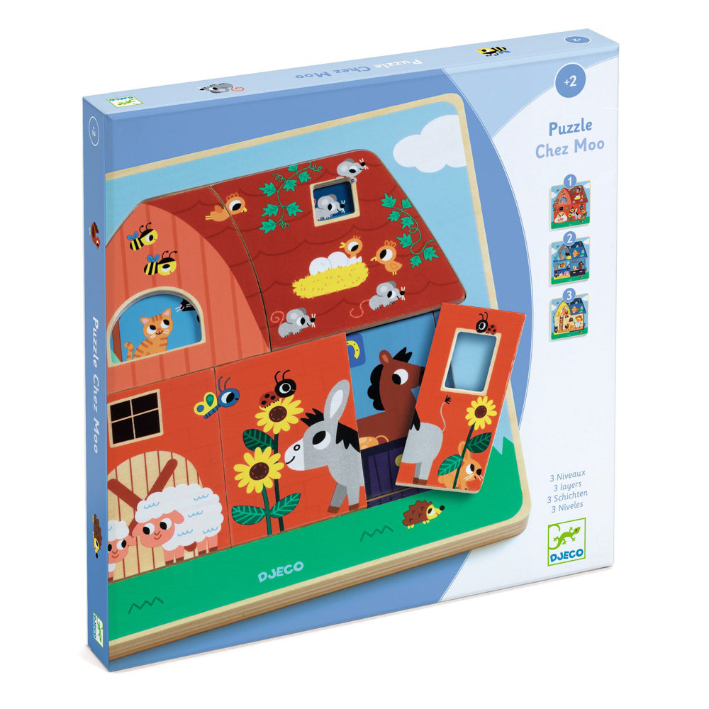The Barn 3 Layer Wooden Puzzle