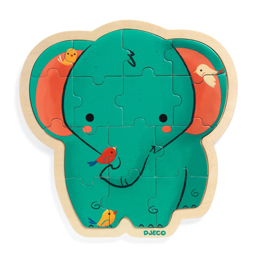 Elephant 14pc Puzzle Wooden Puzzle