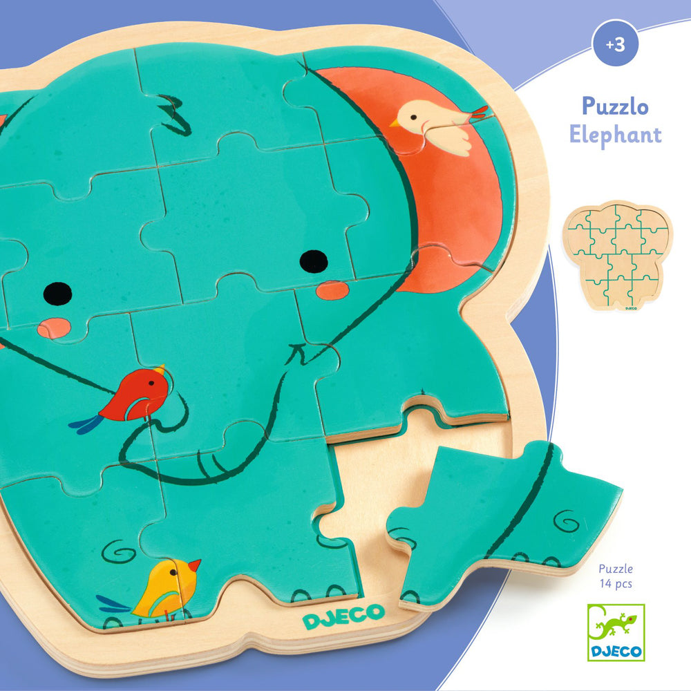 Elephant 14pc Puzzle Wooden Puzzle