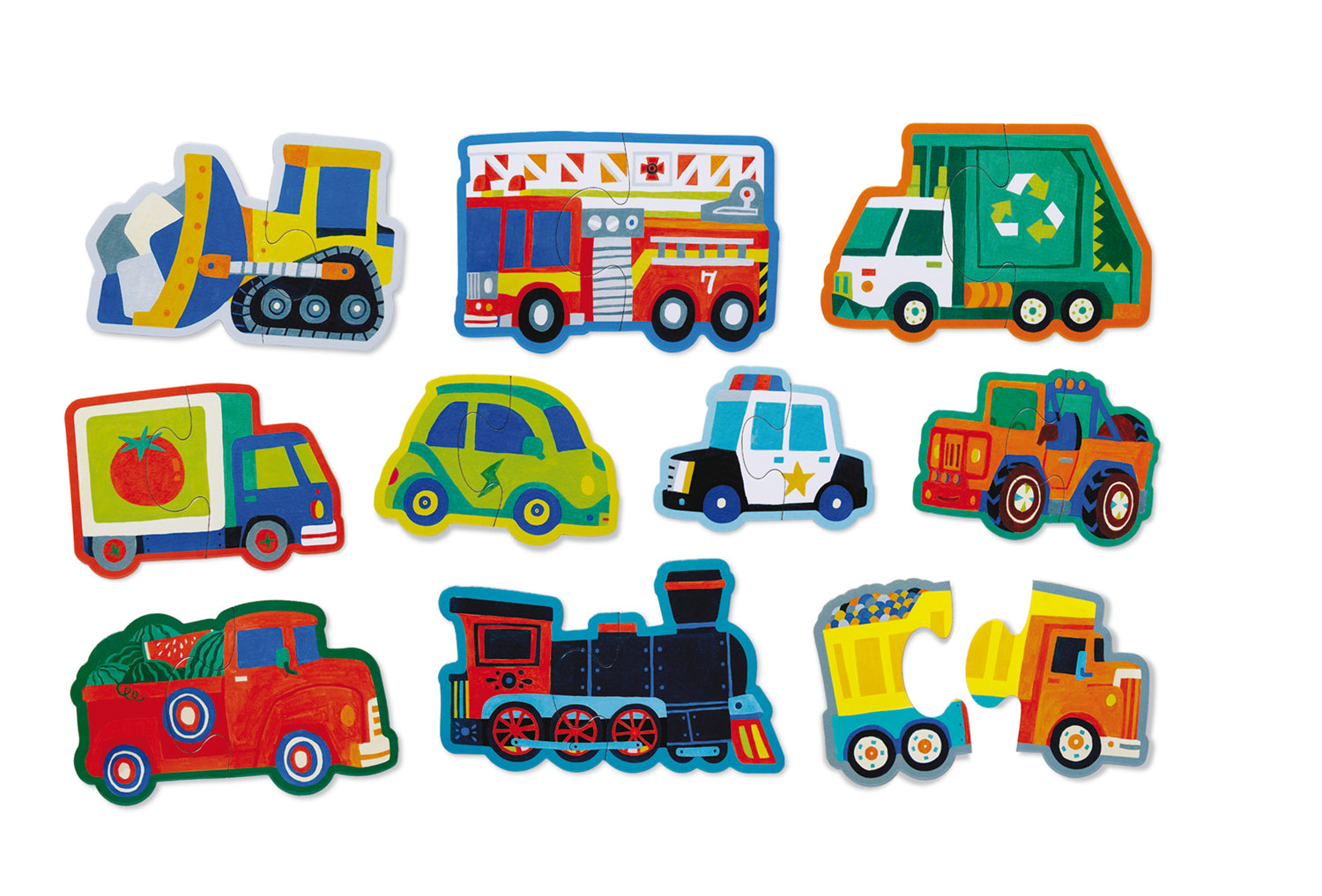 Let's Begin Puzzle 2 pc - Vehicles