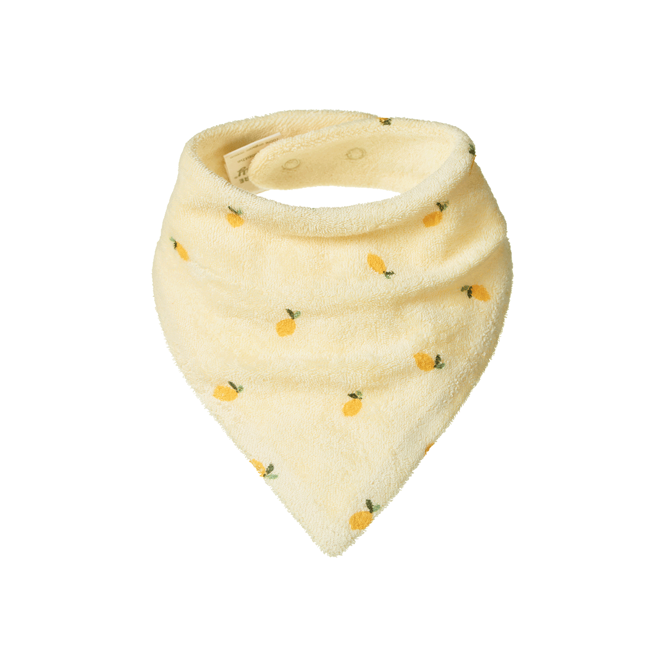 Little Lemon Cream Triangle Bib Terry