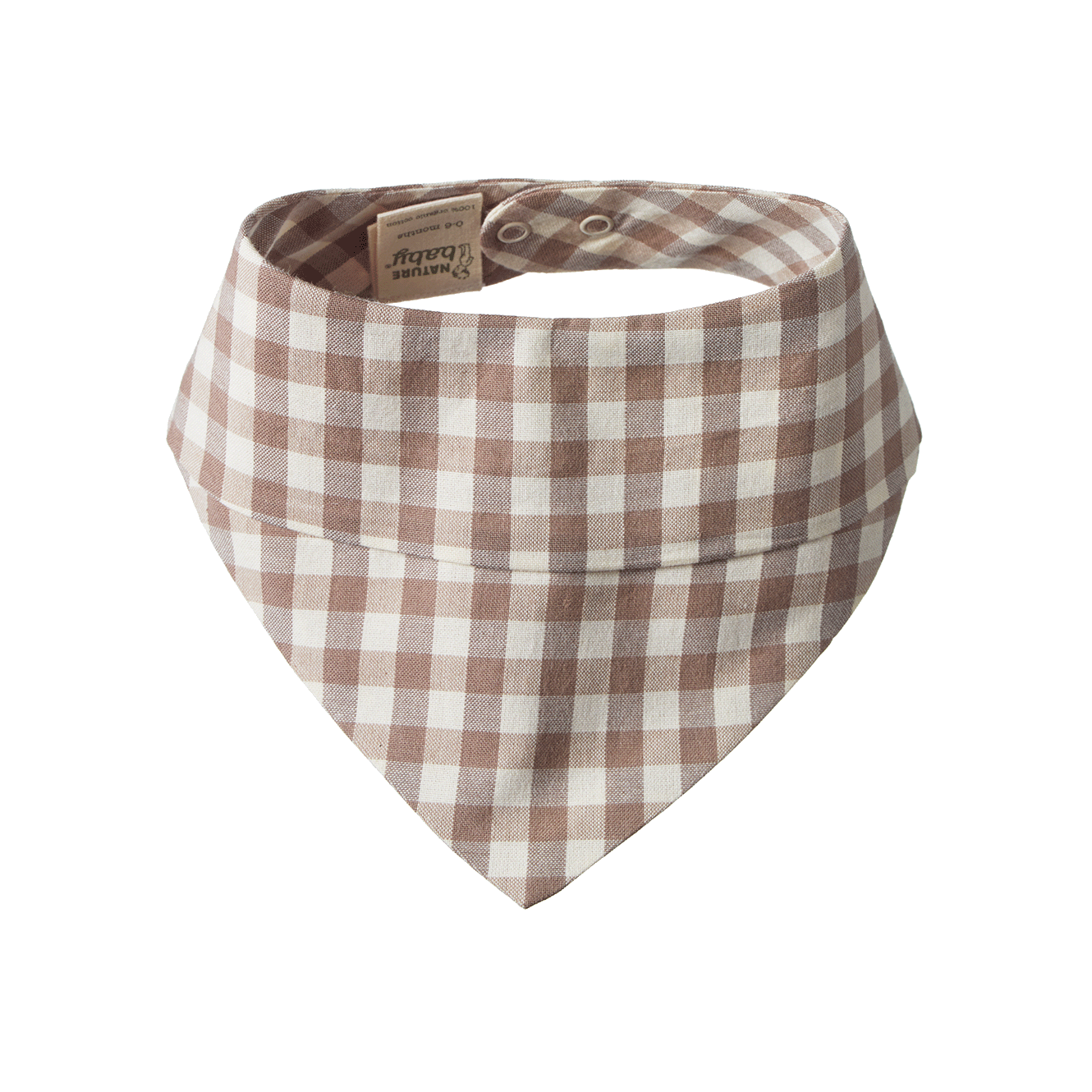 Triangle Woven Bib- Cub Check