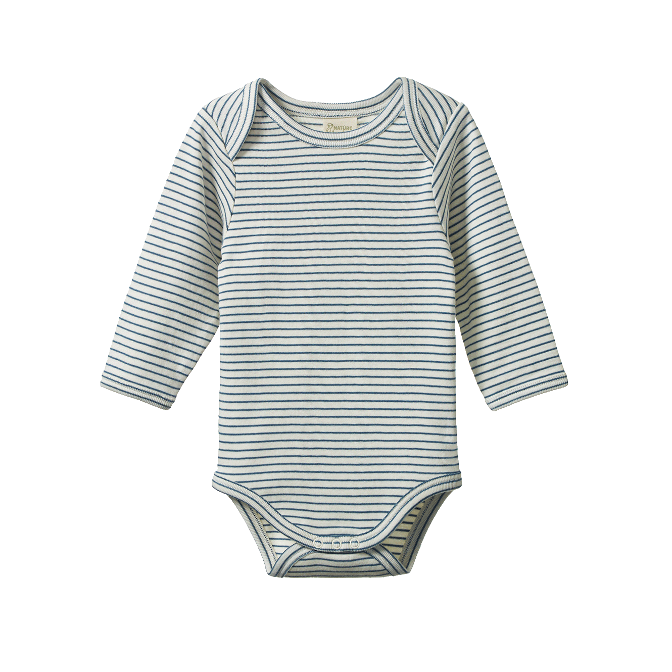 Long Sleeve Bodysuit- Teal Pinstripe