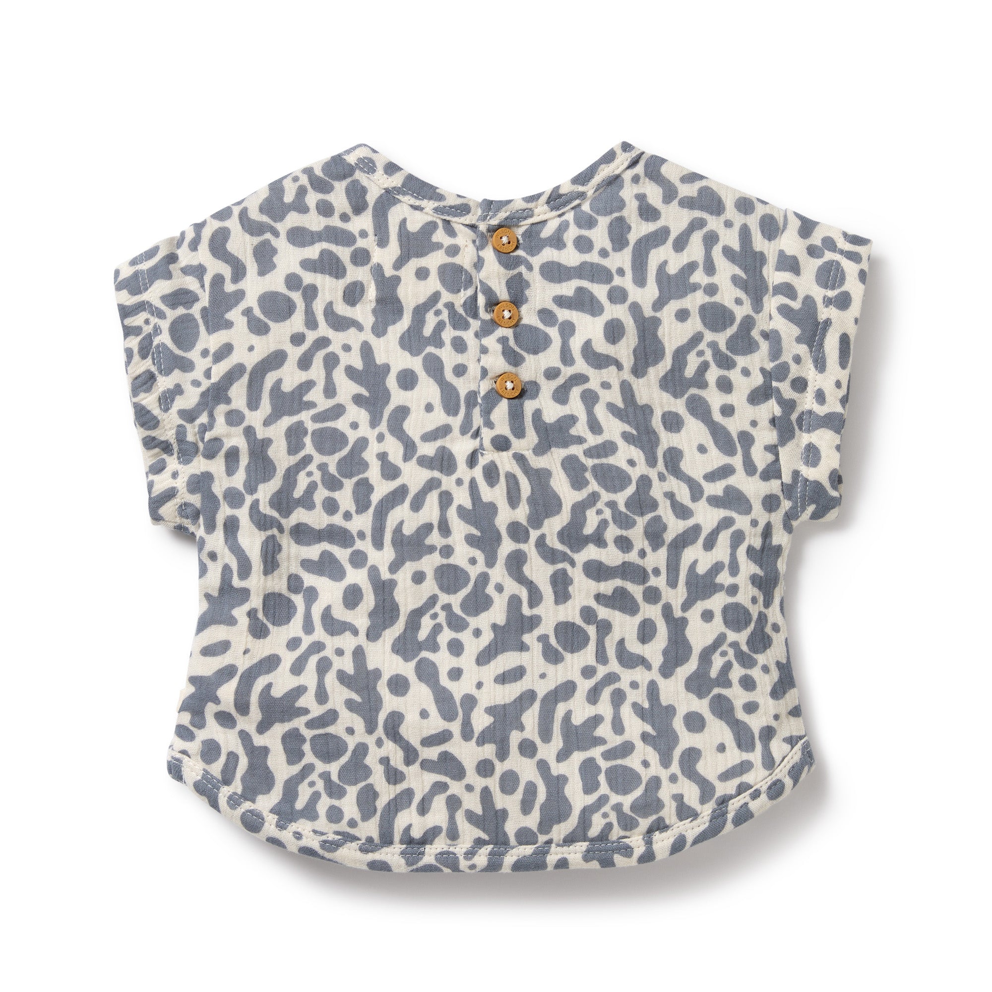 Blue Coral Organic Crinkle Tee