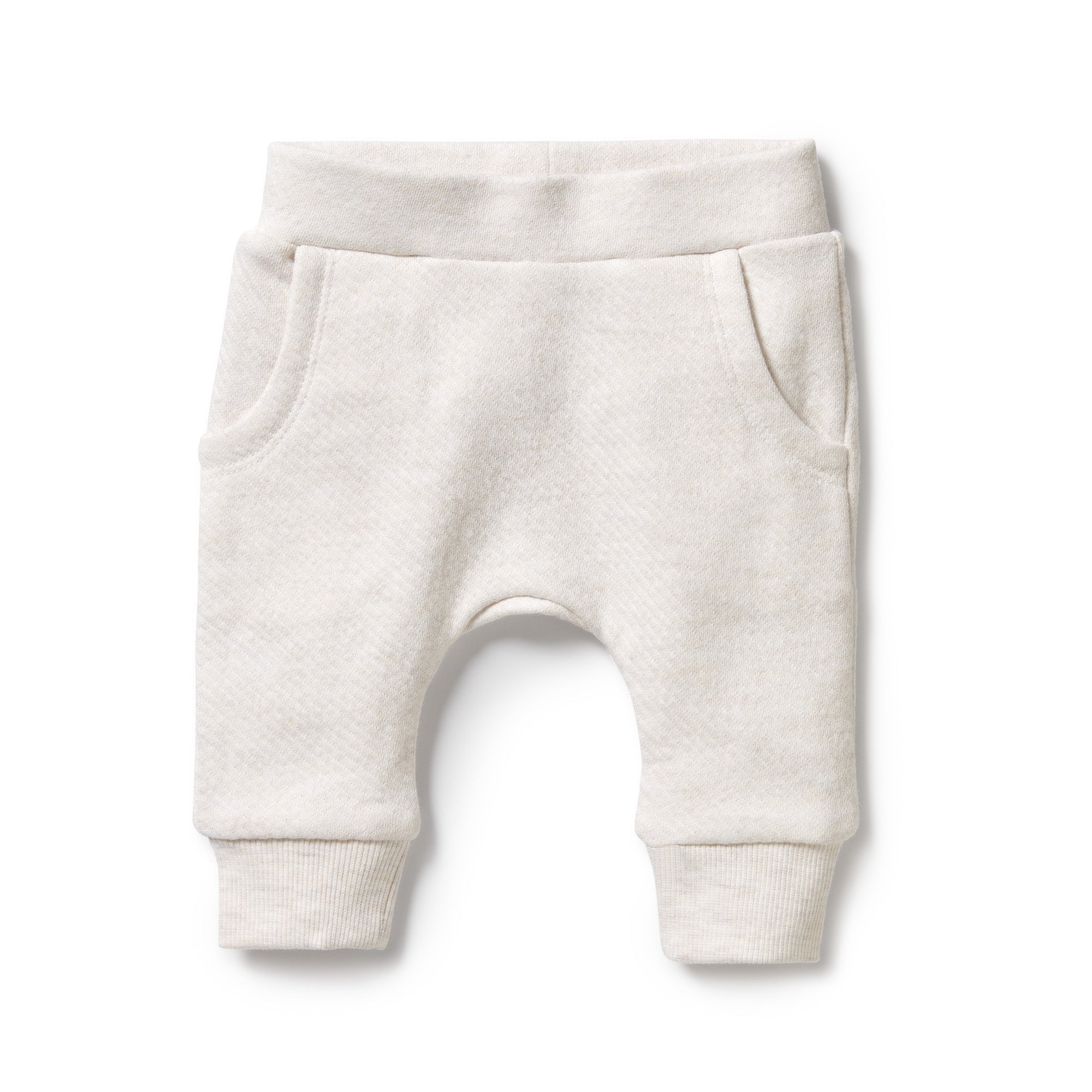 Oatmeal Organic Quilted Pant
