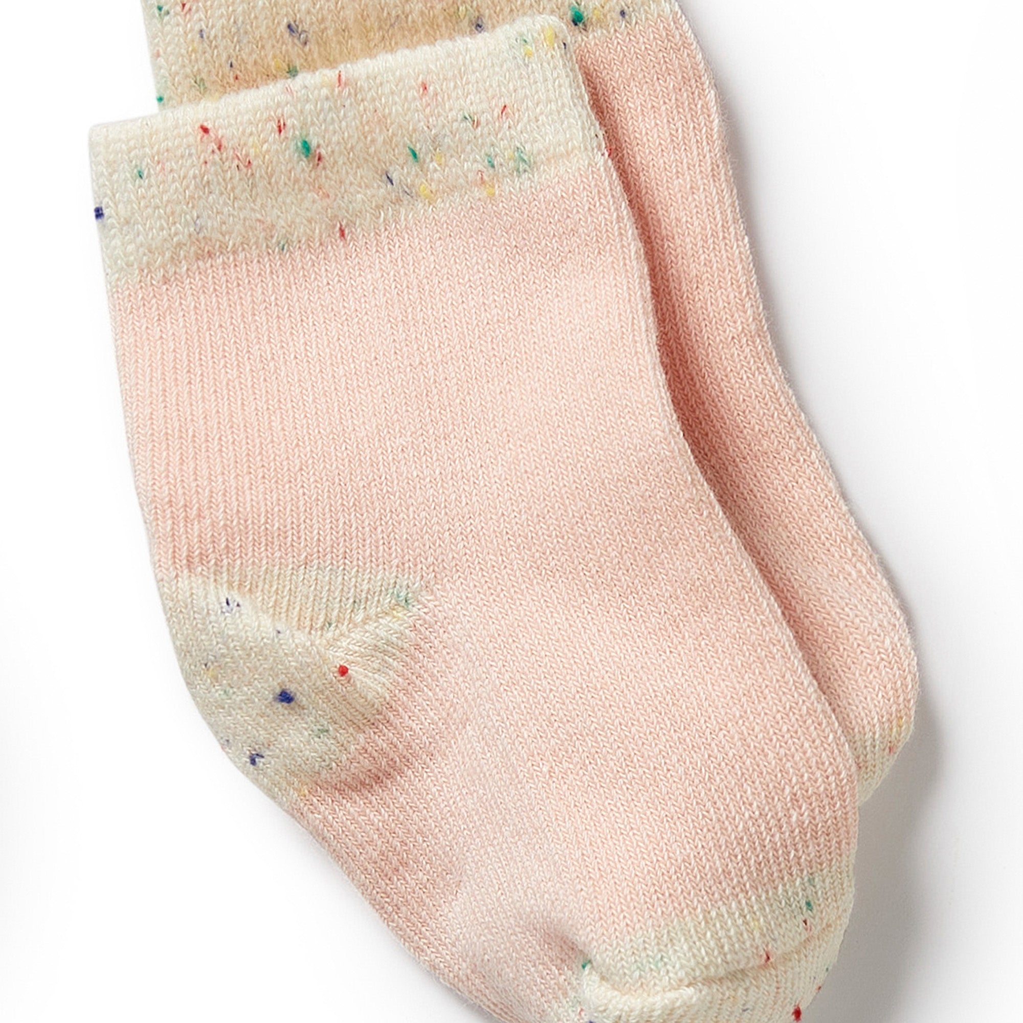 Organic 3 Pk Baby Socks - Mint-Cr-Pk