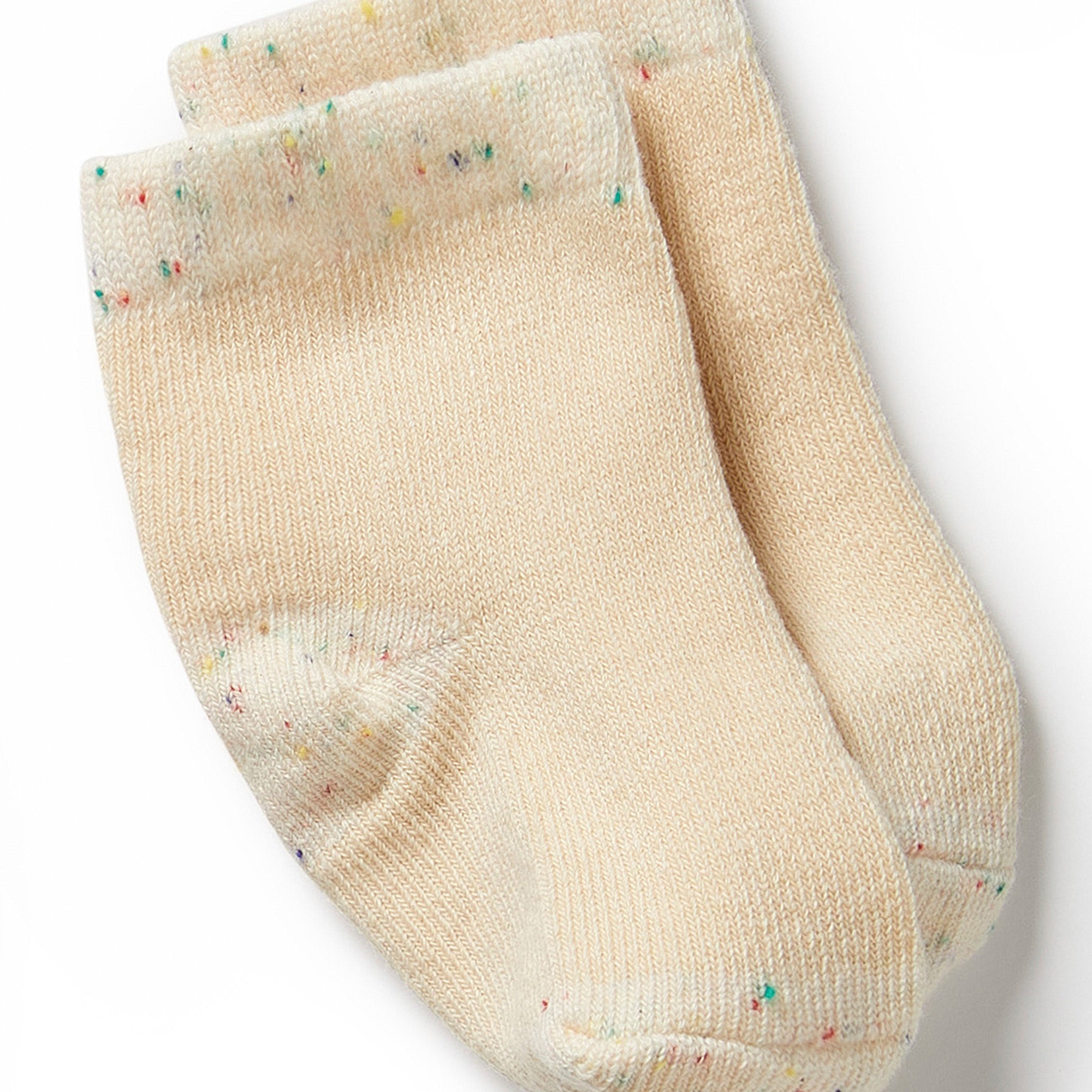 Organic 3 Pk Baby Socks - Mint-Cr-Pk