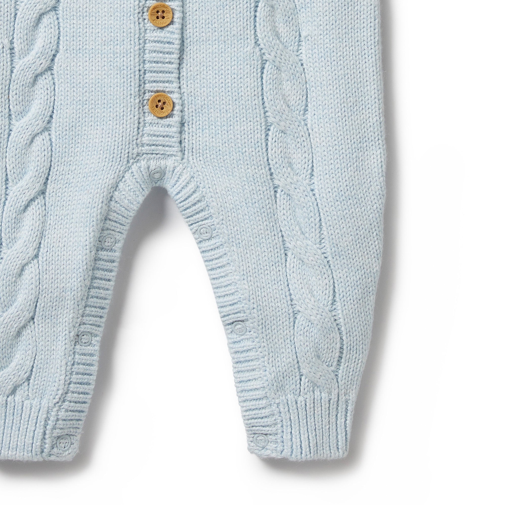 Bluebell Fleck Knitted Cable Growsuit
