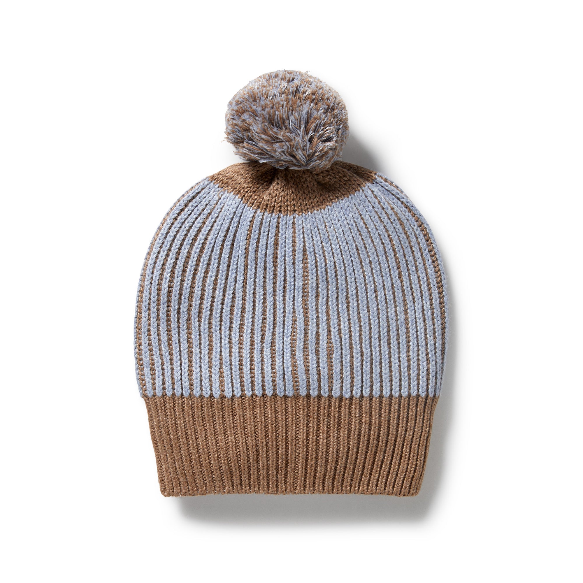 Coco Blue Speckle Organic Ribbed Hat