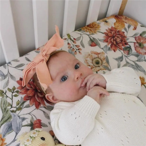 Muslin Bow Headband - Sorbet