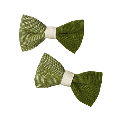Jungle Bow Hair Clips 2Pk