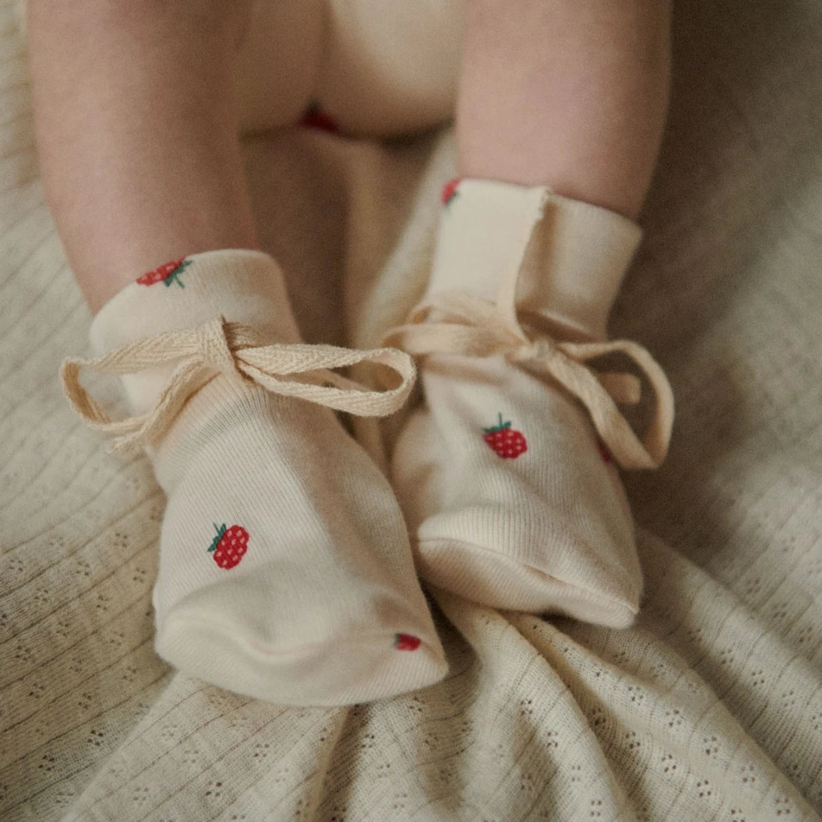 Raspberry Print Booties