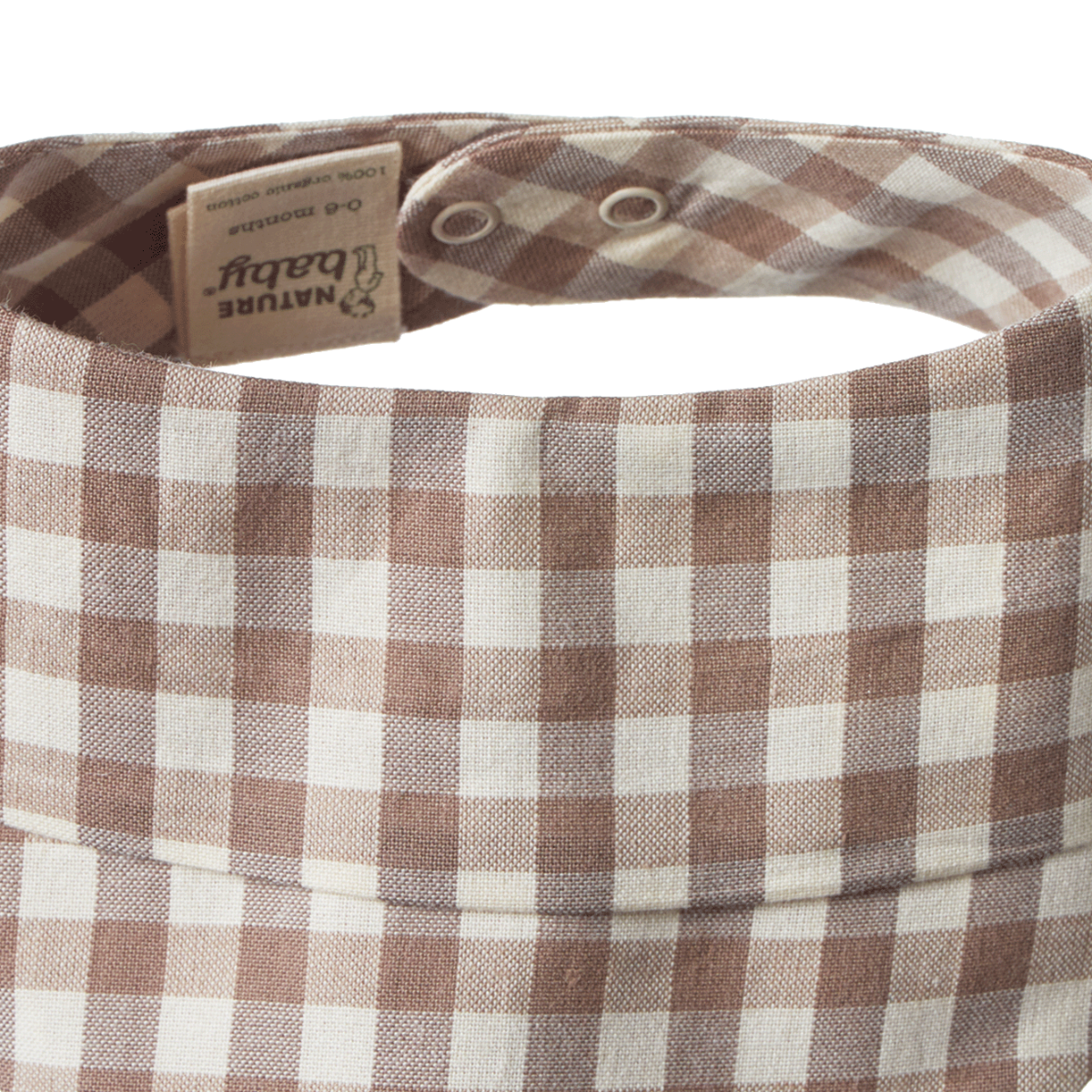 Triangle Woven Bib- Cub Check