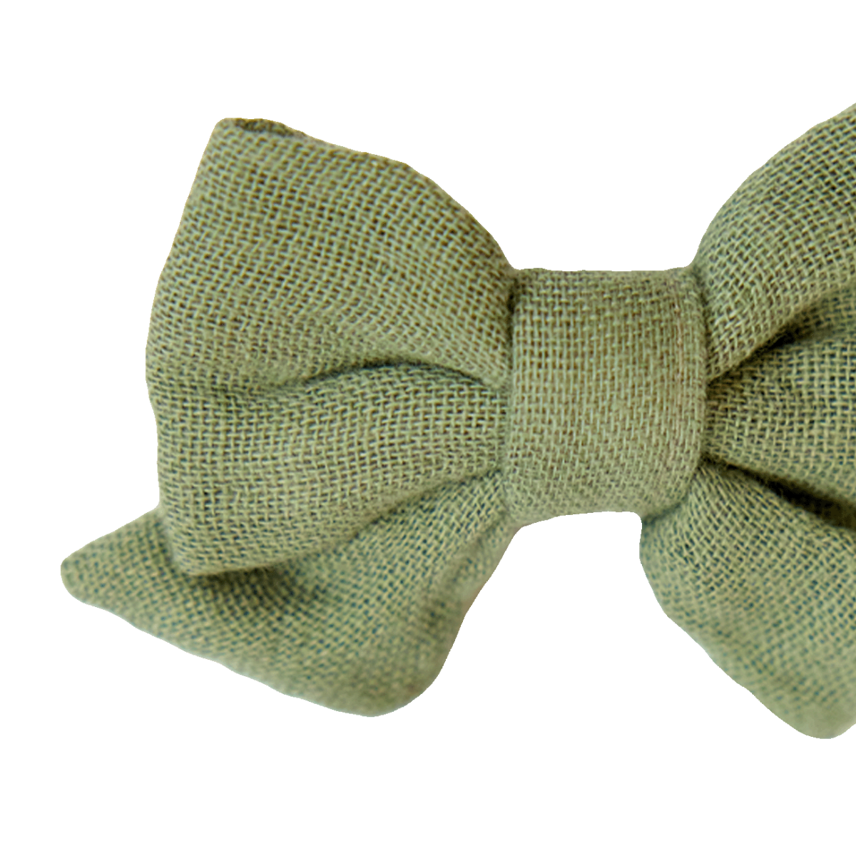 Hedge Green Bow Hair Clips 2Pk