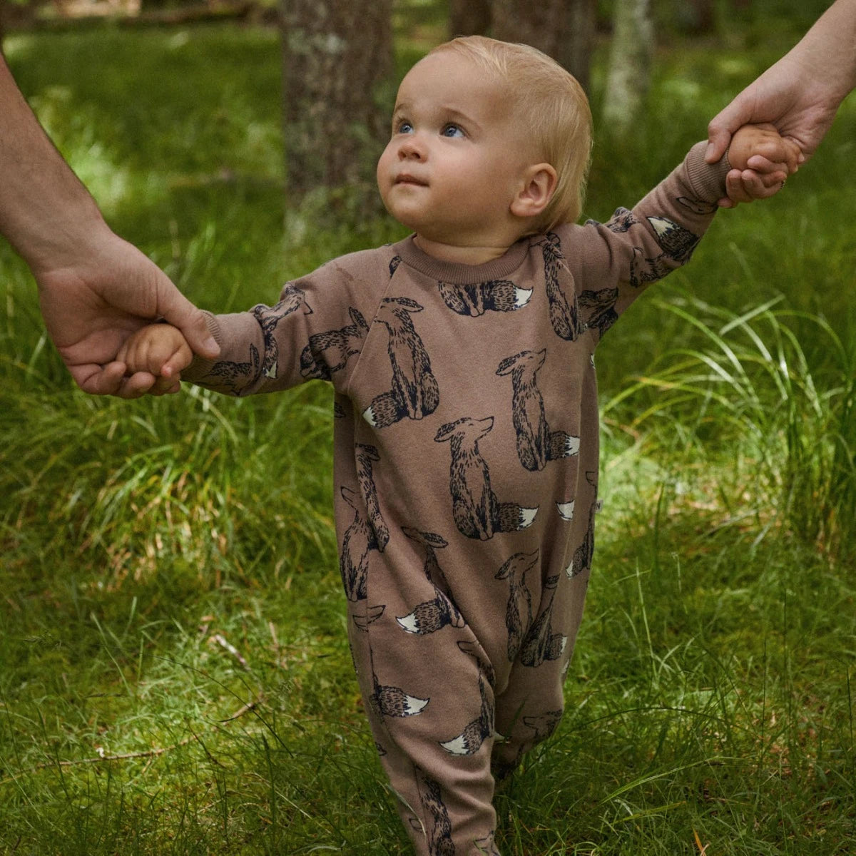 Foxy Cub Print Juno Romper