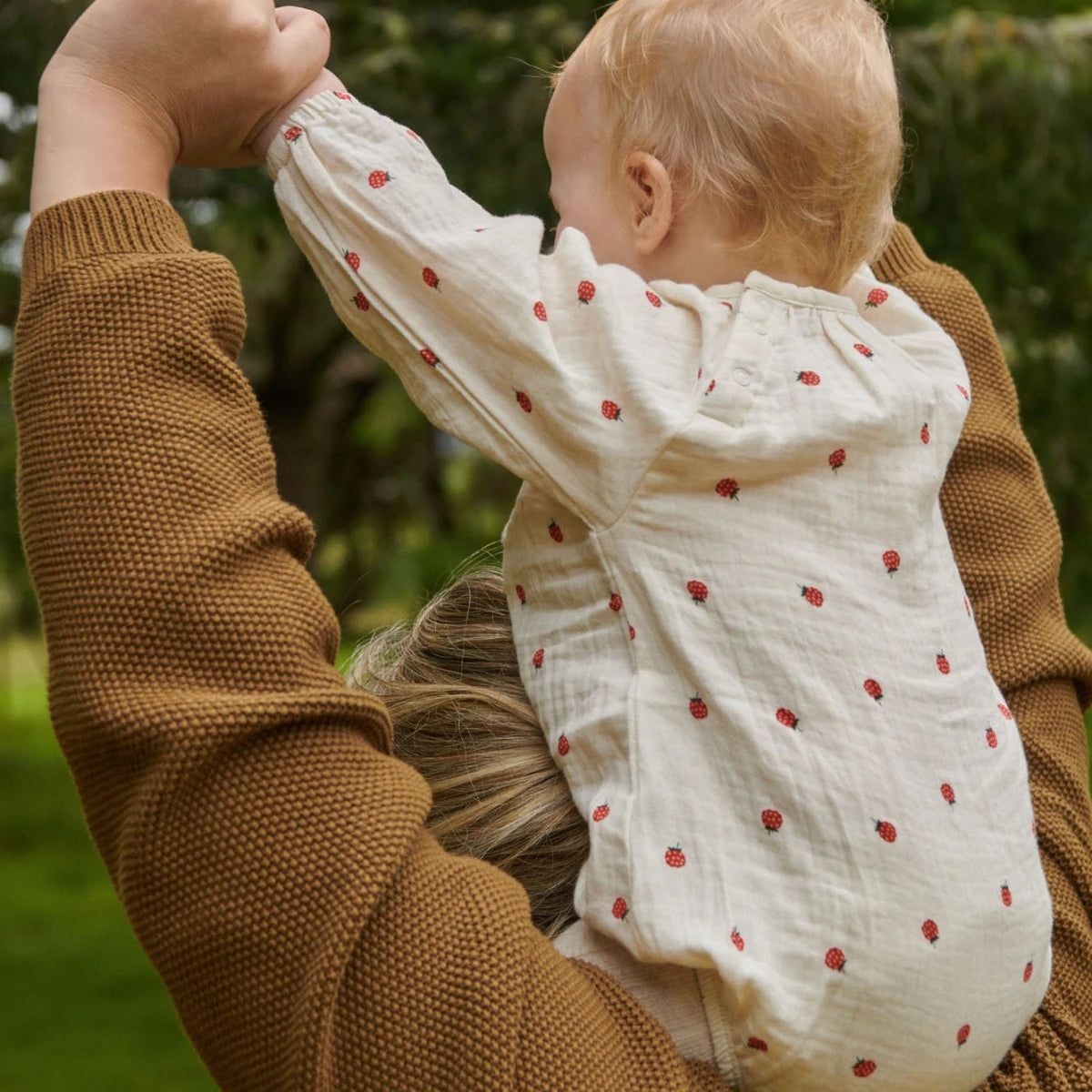 Raspberry Meadow Print Bodysuit